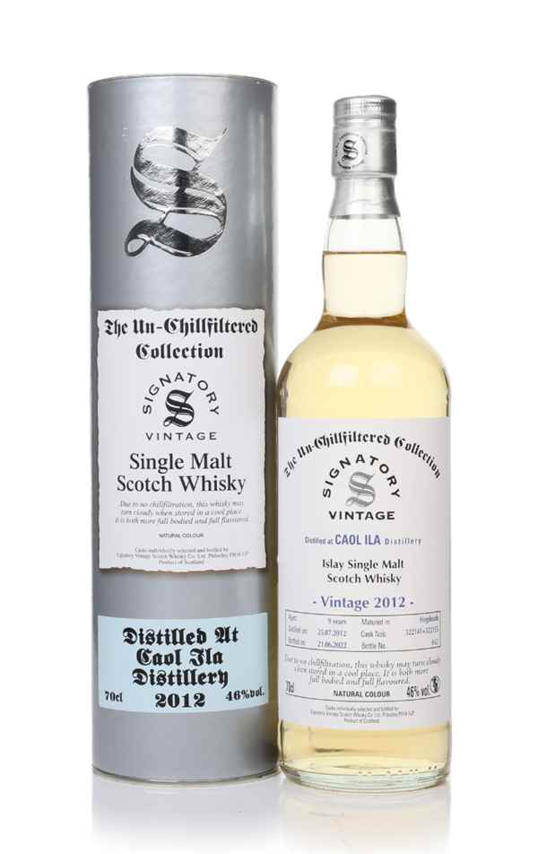 Caol Ila 9 Year Old 2012 (casks 322141 & 322155) Un-Chillfiltered Collection (Signatory)