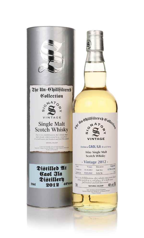 Caol Ila 9 Year Old 2012 (casks 327599 & 327600) Un-Chilfiltered Collection (Signatory)