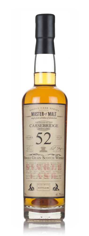 Carsebridge 52 Year Old 1964 (cask 89153) - Single Cask (Master of Malt)