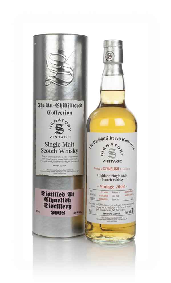 Clynelish 11 Year Old 2008 (casks 800118 & 800134) - Un-Chillfiltered Collection (Signatory)