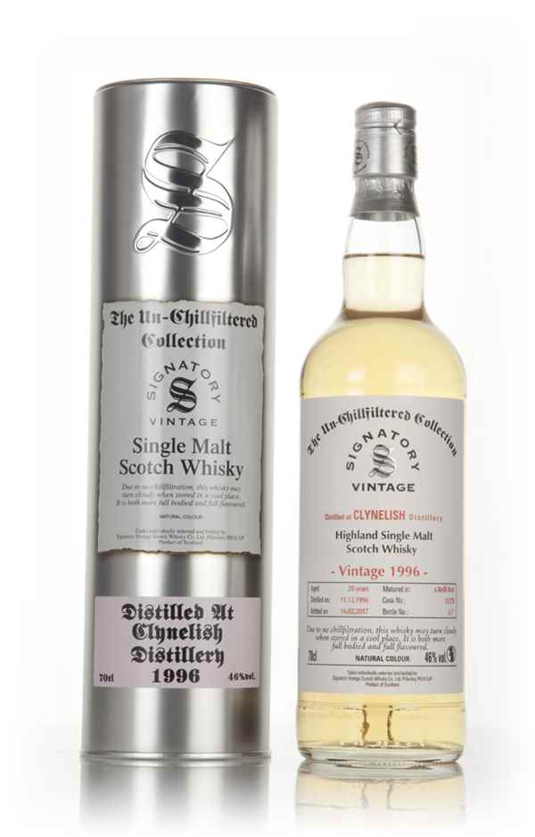 Clynelish 20 Year Old 1996 (casks 11378) - Un-Chillfiltered Collection (Signatory)