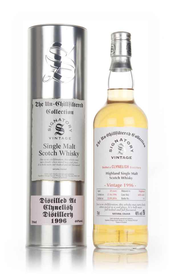 Clynelish 20 Year Old 1996 (casks 6410 & 6411) - Un-Chillfiltered Collection (Signatory)