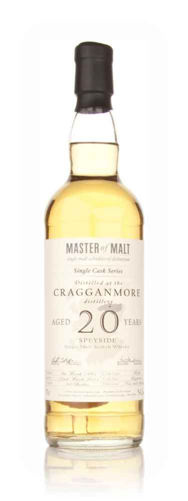 Cragganmore 20 Year Old 1991 Cask 1157 - Single Cask (Master of Malt)