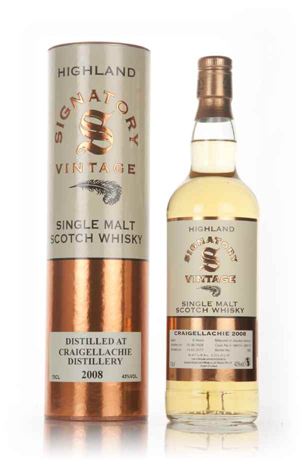 Craigellachie 8 Year Old 2008 (cask 800124 & 800125) - Signatory