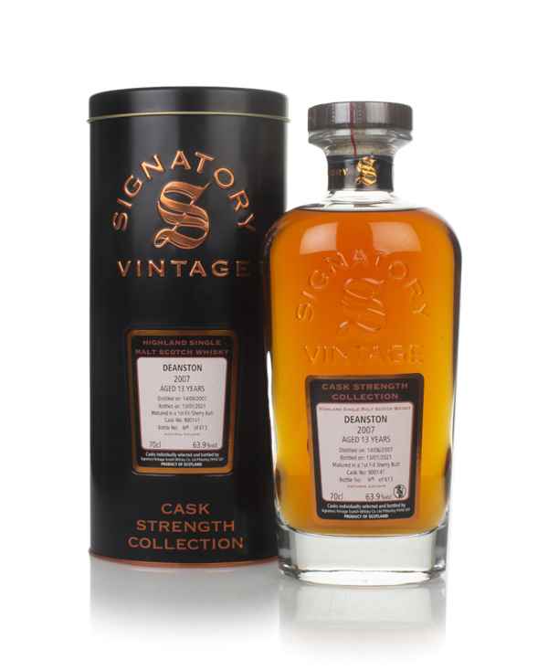 Deanston 13 Year Old 2007 (cask 900141) - Cask Strength Collection (Signatory)