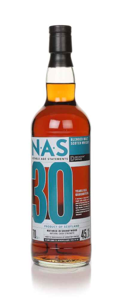 30 Year Old Blended Malt - Notable Age Statements  (Decadent Drinks)