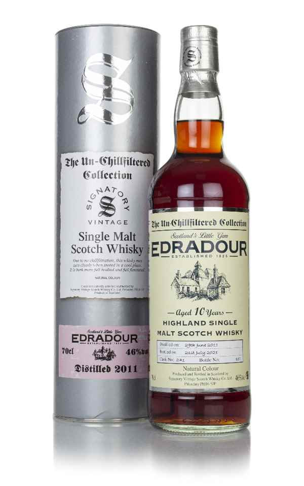 Edradour 10 Year Old 2011 (cask 241) - Un-Chillfiltered Collection (Signatory)