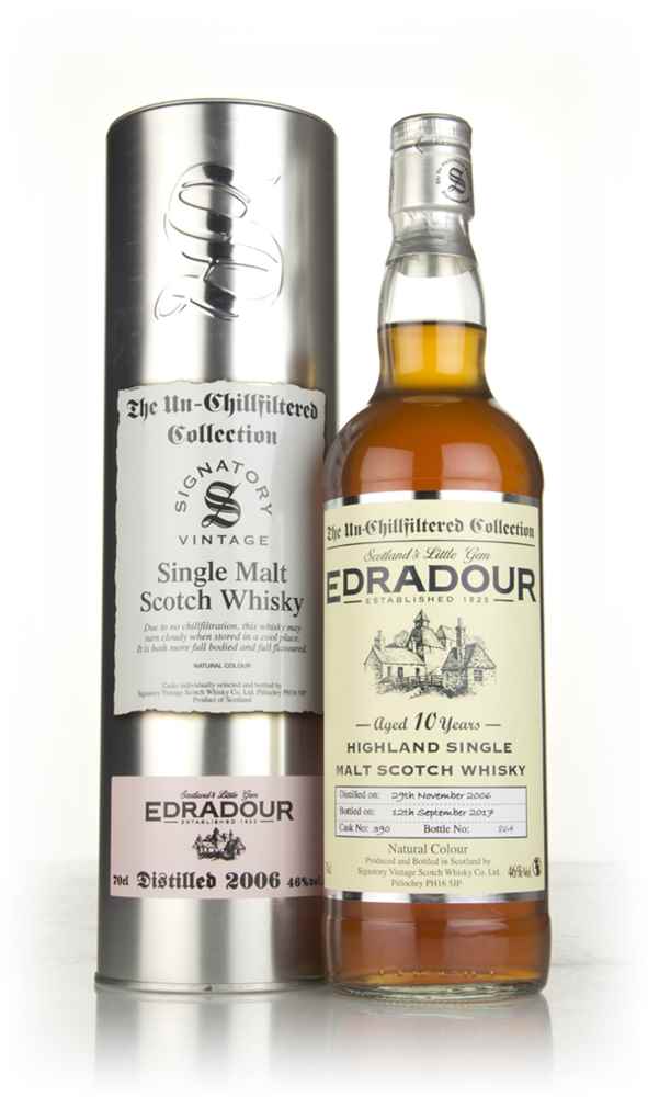 Edradour 10 Year Old 2006 (cask 390) - Un-Chillfiltered Collection (Signatory)
