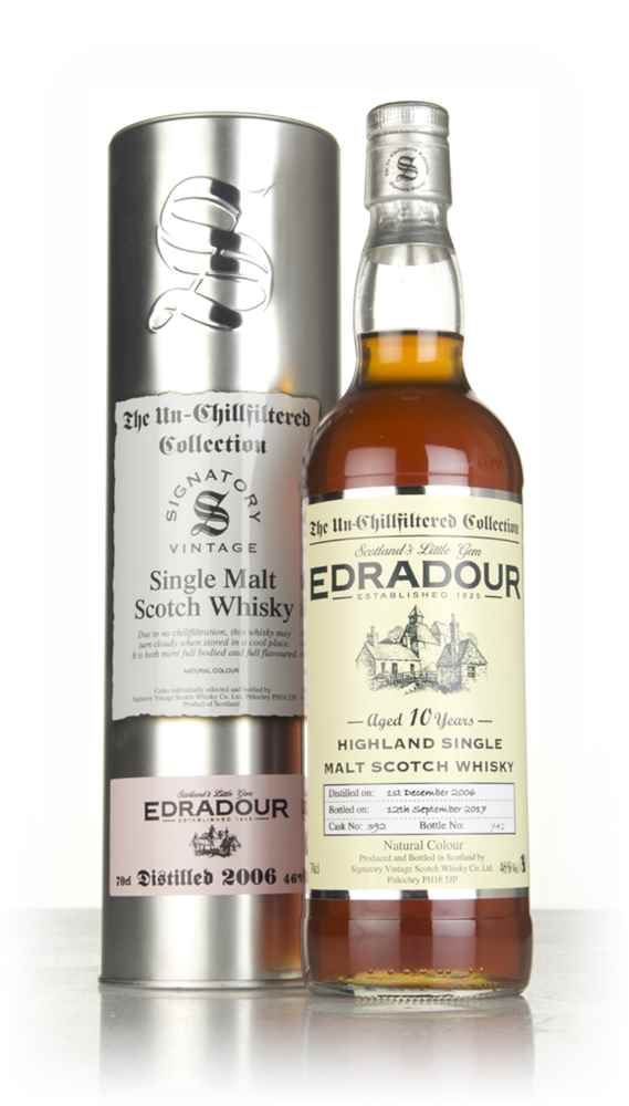 Edradour 10 Year Old 2006 (cask 392) - Un-Chillfiltered Collection (Signatory)