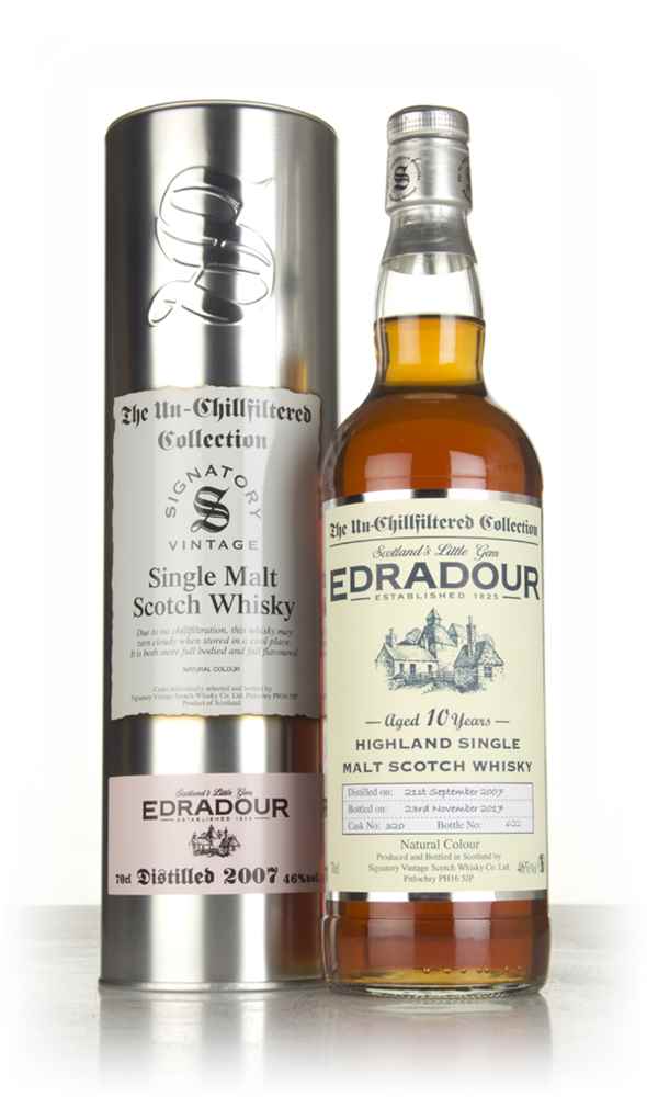 Edradour 10 Year Old 2007 (cask 320)  - Un-Chillfiltered Collection (Signatory)