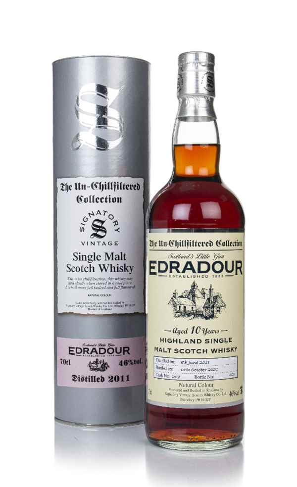 Edradour 10 Year Old 2011 (cask 217) - Un-Chillfiltered Collection (Signatory)