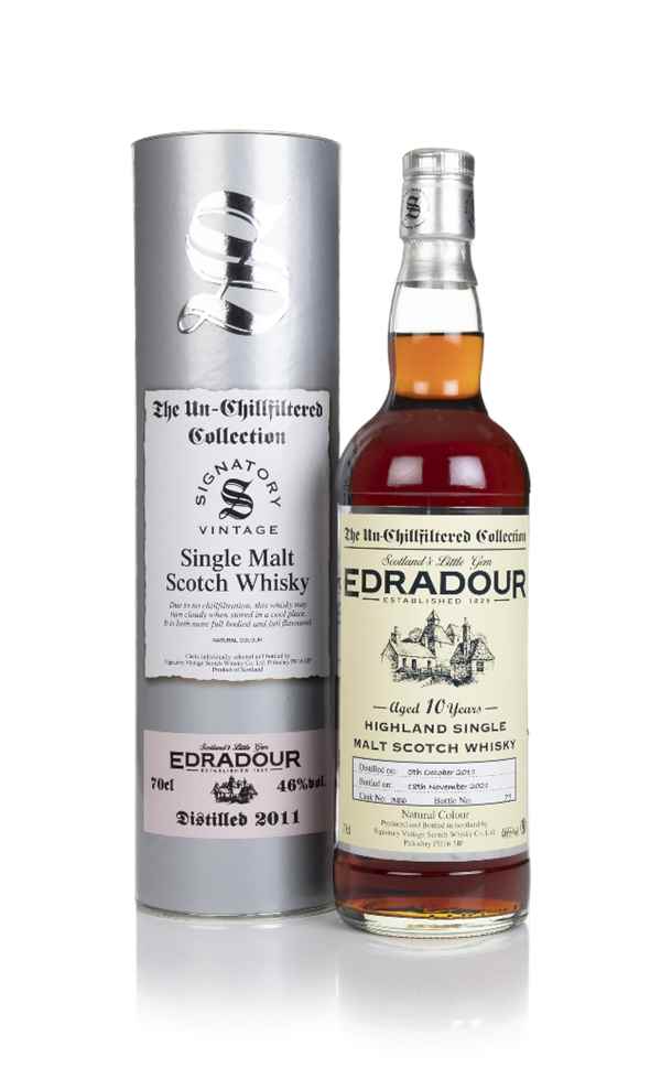 Edradour 10 Year Old 2011 (cask 386) - Un-Chillfiltered Collection (Signatory)
