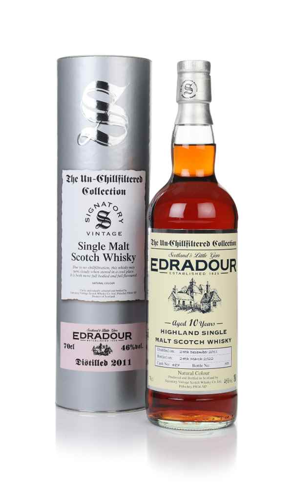 Edradour 10 Year Old 2011 (cask 487) - Un-Chillfiltered Collection (Signatory)