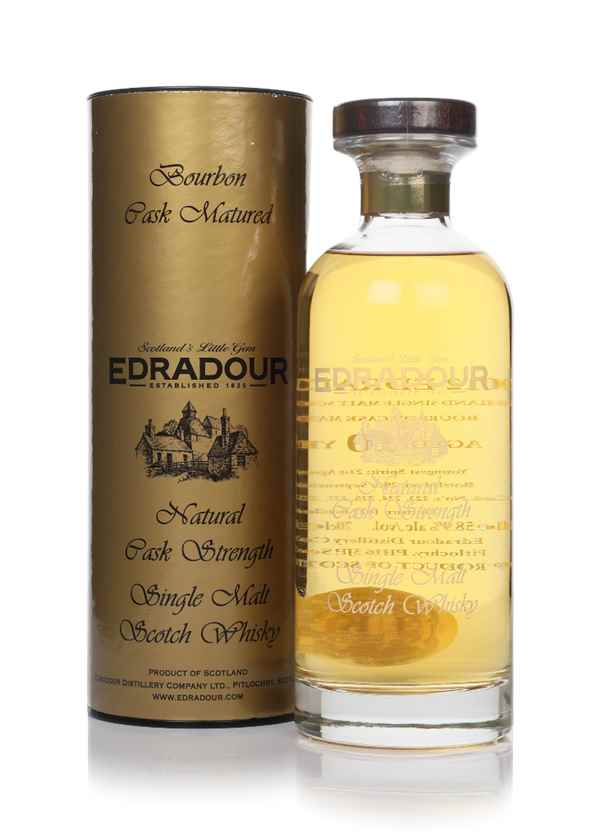 Edradour 10 Year Old 2012 Bourbon Cask Matured Natural Cask Strength - Ibisco Decanter