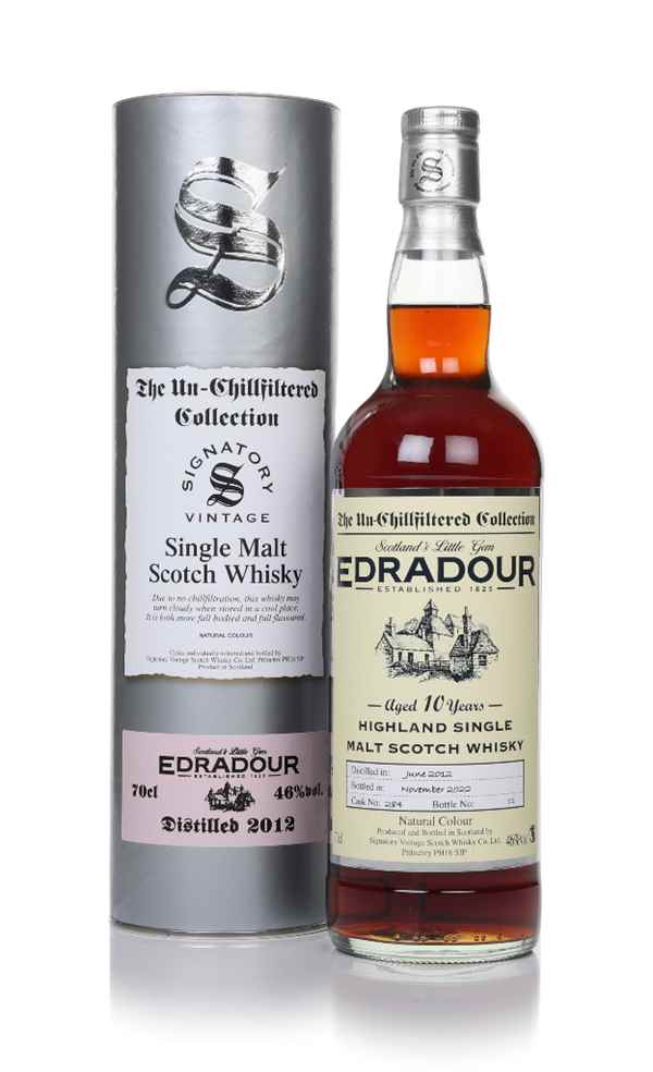 Edradour 10 Year Old 2012 (cask 284) - Un-Chillfiltered Collection (Signatory)