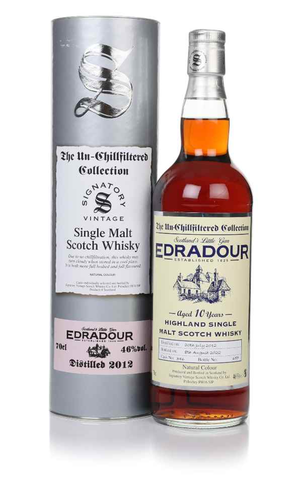 Edradour 10 Year Old 2012 (cask 346) - Un-Chillfiltered Collection (Signatory)