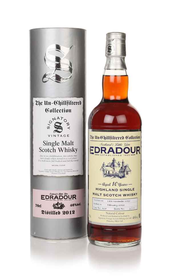 Edradour 10 Year Old 2012 (cask 507) - Un-Chilfiltered Collection (Signatory)