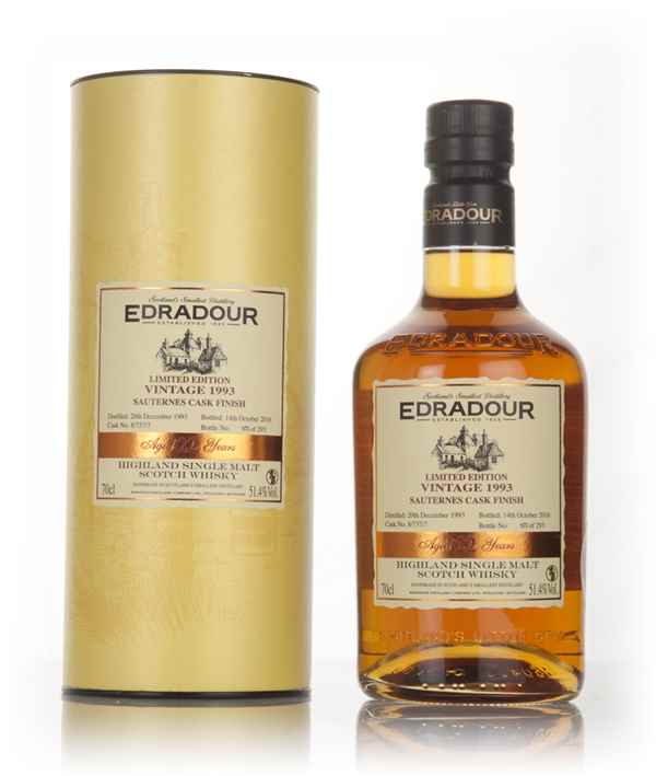 Edradour 22 Year Old 1993 (cask 8/737/7) - Sauternes Cask Finish