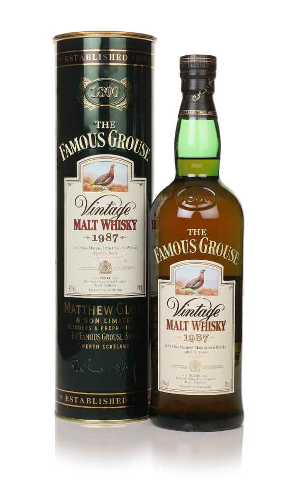 Famous Grouse 12 Year Old - Vintage 1987