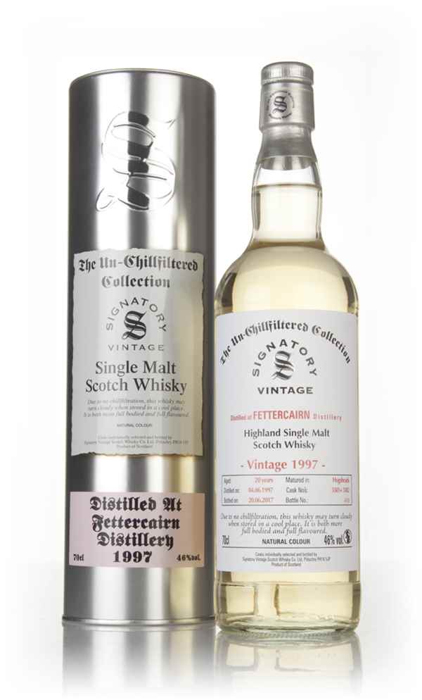 Fettercairn 20 Year Old 1997 (casks 3381 & 3382) - Un-Chillfiltered Collection (Signatory)