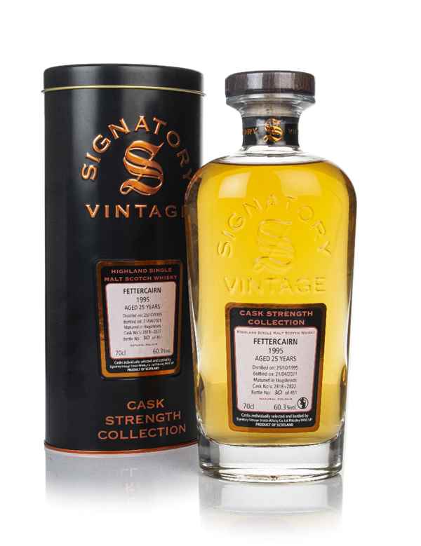 Fettercairn 25 Year Old 1995 (cask 2818 & 2822) - Cask Strength Collection (Signatory)