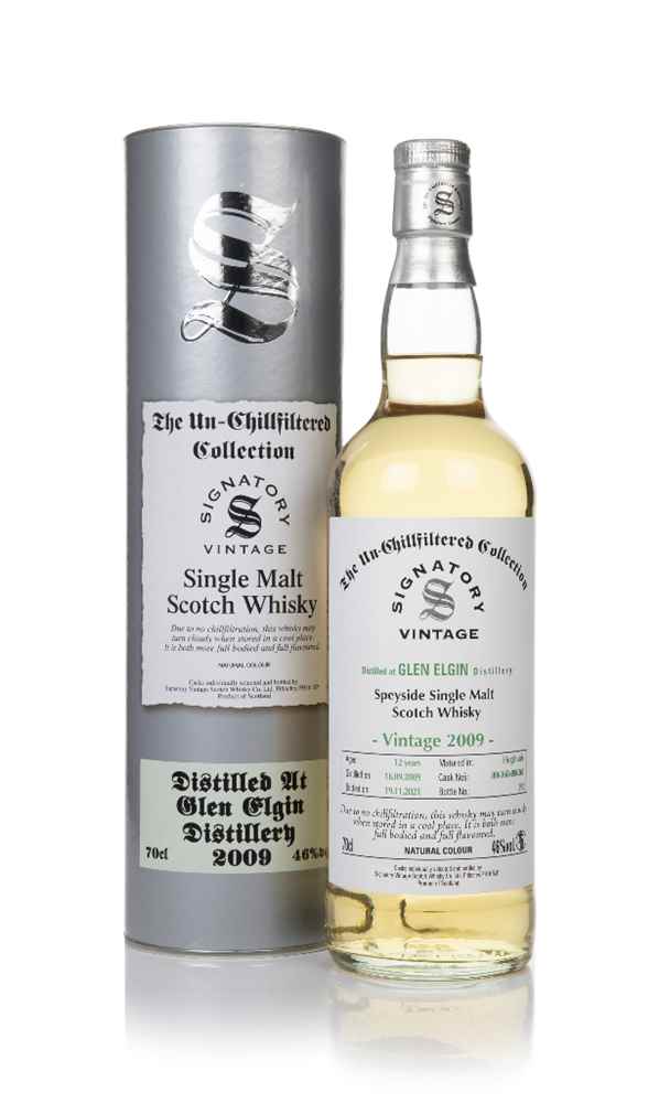 Glen Elgin 12 Year Old 2009 (casks 806360 & 806361) - Un-Chillfiltered Collection (Signatory)