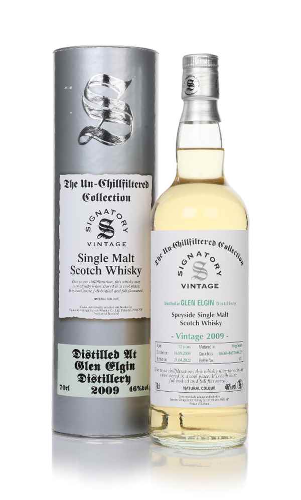 Glen Elgin 12 Year Old 2009 (casks 806369, 806378 & 806379) - Un-Chillfiltered Collection (Signatory)