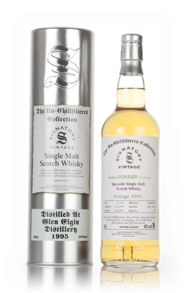 Glen Elgin 21 Year Old 1995 (cask 3246 & 3247) - Un-Chillfiltered Collection (Signatory)
