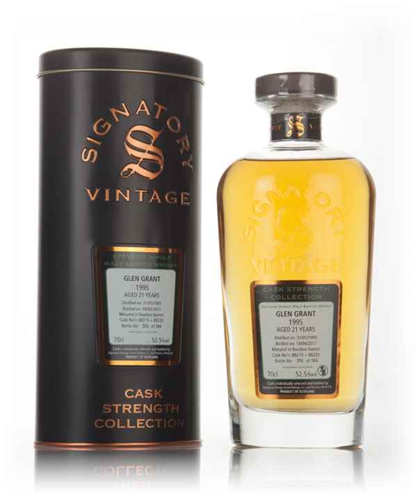 Glen Grant 21 Year Old 1995 (casks 88219 & 88220) - Cask Strength Collection (Signatory)