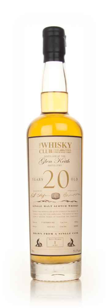 Glen Keith 20 Year Old 1992 (The Whisky Club)