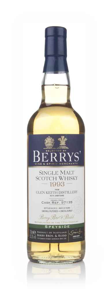 Glen Keith 20 Year Old 1993 (cask 97135) (Berry Bros & Rudd)