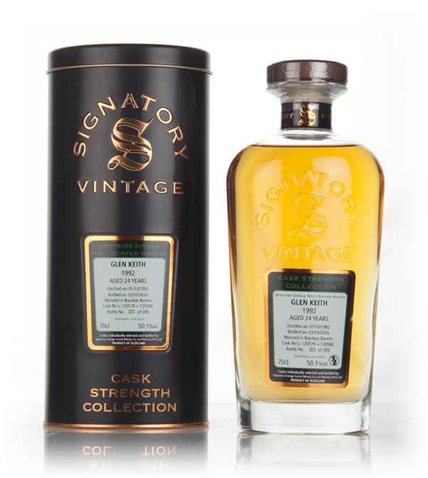 Glen Keith 24 Year Old 1992 (casks 120579 & 120580) - Cask Strength Collection (Signatory)