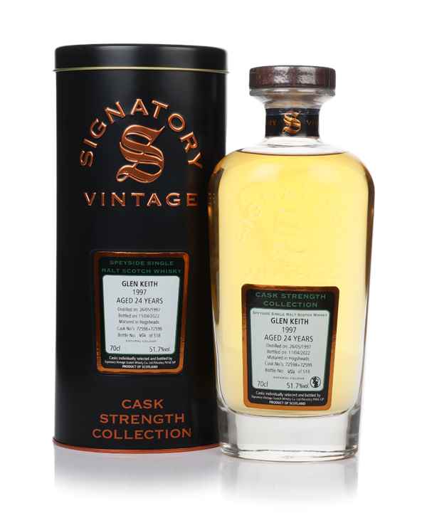 Glen Keith 24 Year Old 1997 (casks 72598 & 72599) - Cask Strength Collection (Signatory)