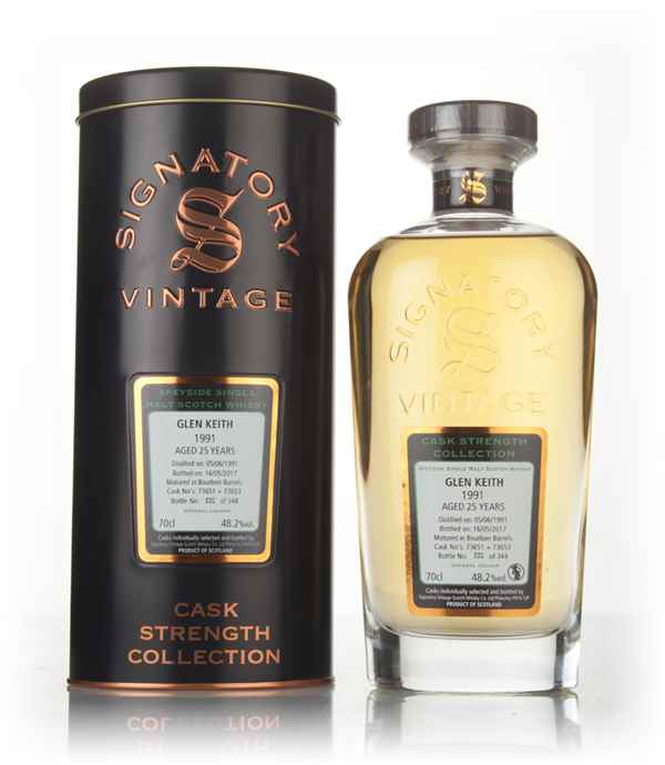 Glen Keith 25 Year Old 1991 (cask 73651 & 73653) - Cask Strength Collection (Signatory)