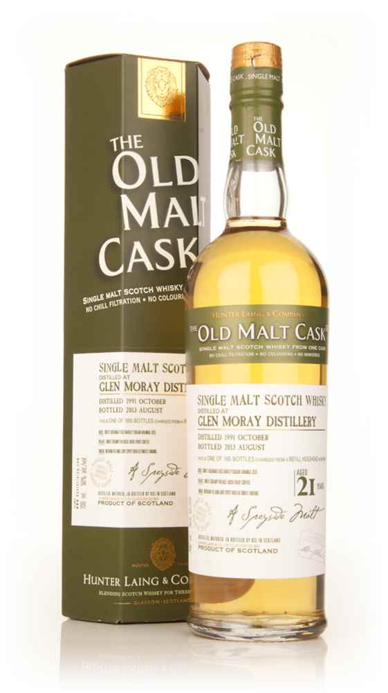 Glen Moray 21 Year Old 1991 (cask 9935) - Old Malt Cask (Hunter Laing)