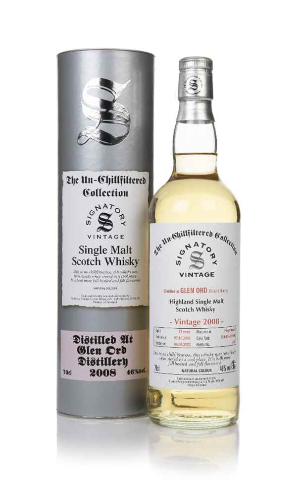 Glen Ord 13 Year Old 2008 (casks 318687 & 318690) - Un-Chillfiltered Collection (Signatory)