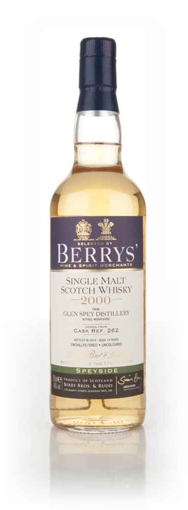 Glen Spey 14 Year Old 2000 (cask 262) (Berry Bros. & Rudd)