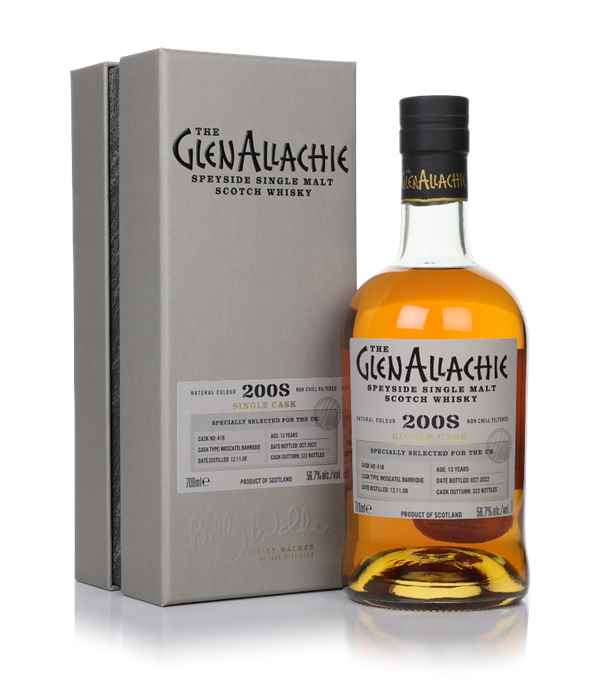 GlenAllachie 13 Year Old 2008 (cask 418) - Moscatel Barrique