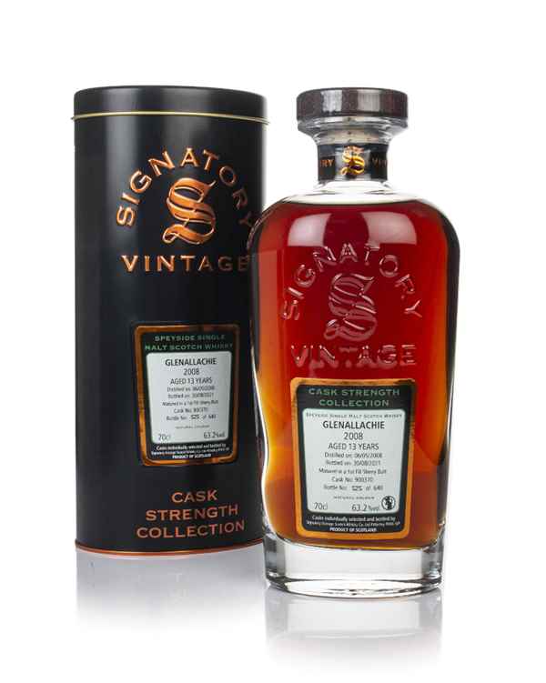 GlenAllachie 13 Year Old 2008 (cask 900370) - Cask Strength Collection (Signatory)