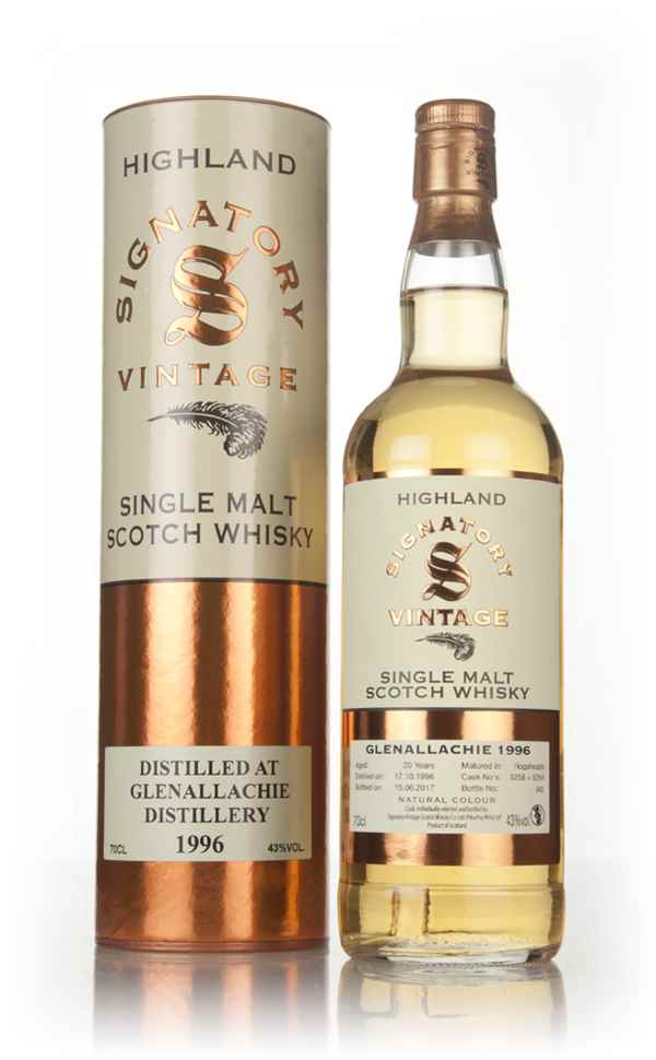 Glenallachie 20 Year Old 1996 (casks 5258 & 5264) - Signatory