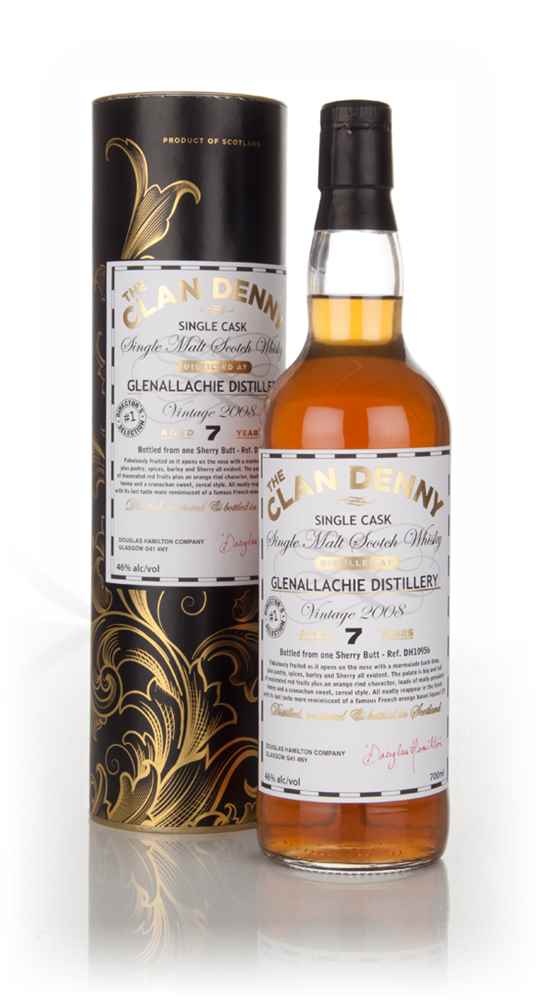 Glenallachie 7 Year Old 2008 (cask 10956) - The Clan Denny (Douglas Laing)