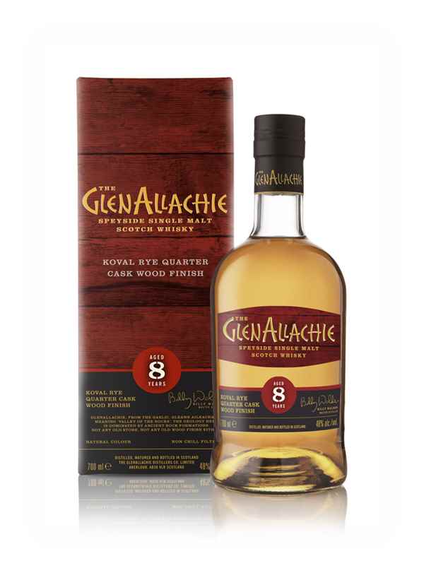 GlenAllachie 8 Year Old Koval Rye Quarter Cask Wood Finish