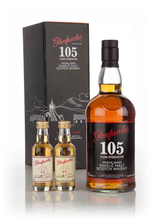 Glenfarclas 105 Gift Set with Two 5cl Miniatures