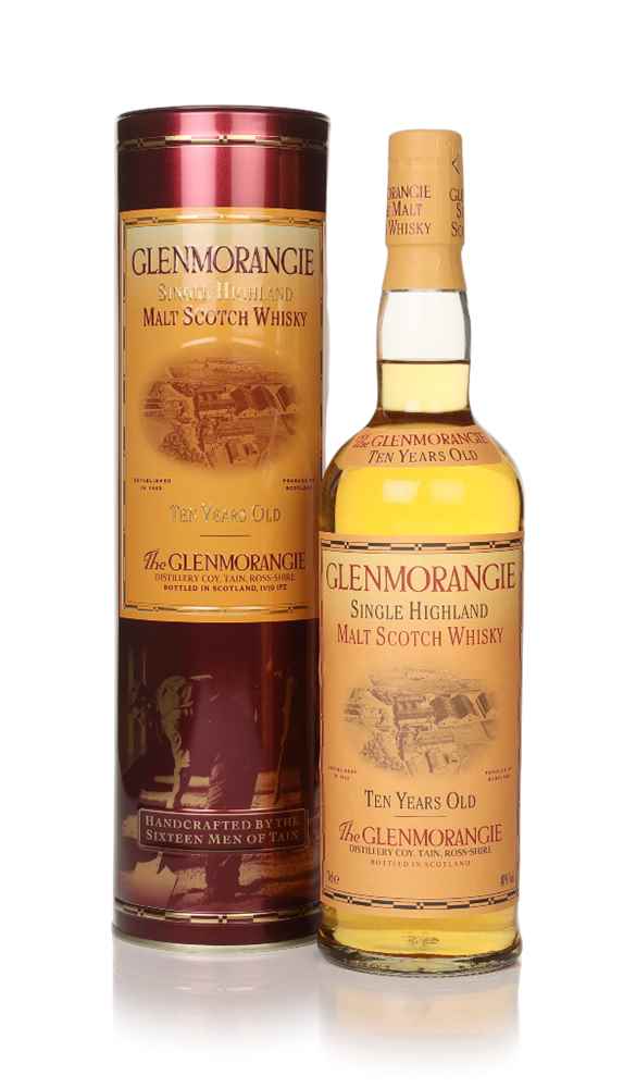 Glenmorangie 10 Year Old - 1990s (with Malt Workers Design Tin)