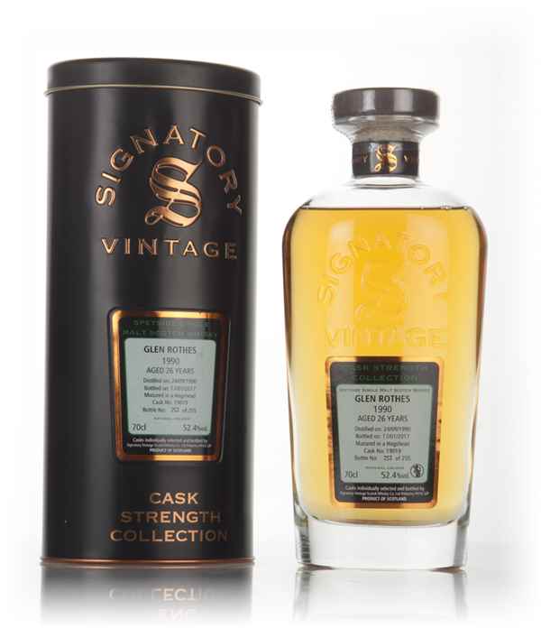 Glenrothes 26 Year Old 1990 (cask 19019) - Cask Strength Collection (Signatory)