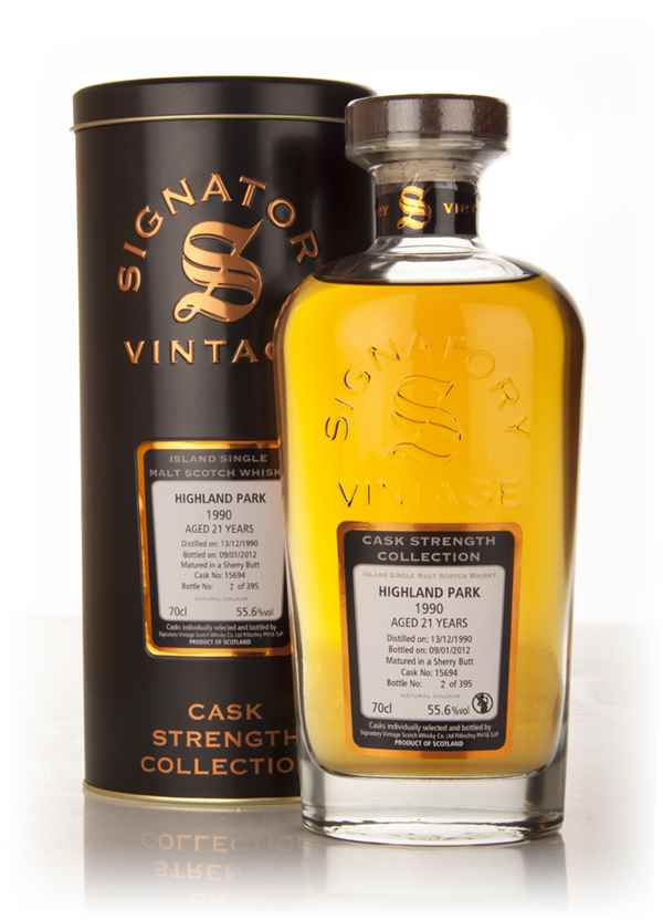Highland Park 21 Year Old 1990 Cask 15694 - Cask Strength Collection (Signatory) 