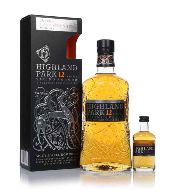 Highland Park 12 Year Old - Hitchhiker Gift Set with Cask Strength Release No. 3 (5cl)