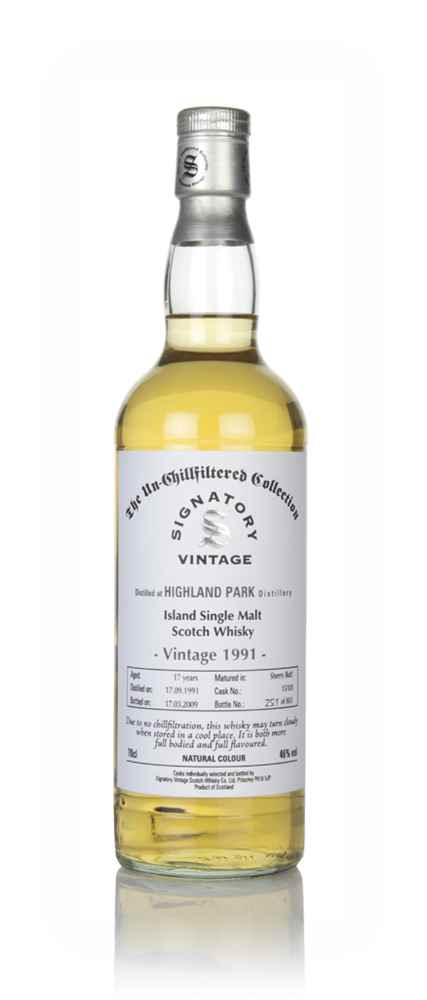 Highland Park 17 Year Old 1991 (cask 15103) - Un-Chillfiltered Collection (Signatory)