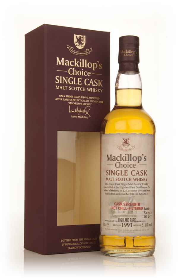 Highland Park 21 Year Old 1991 (cask 8094) - Mackillop's Choice
