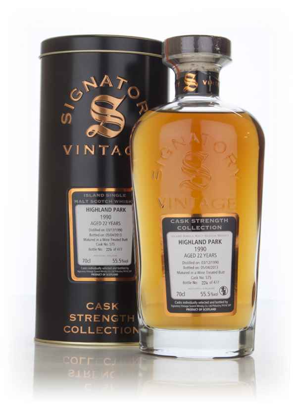 Highland Park 22 Year Old 1990 (cask 575) - Cask Strength Collection (Signatory)